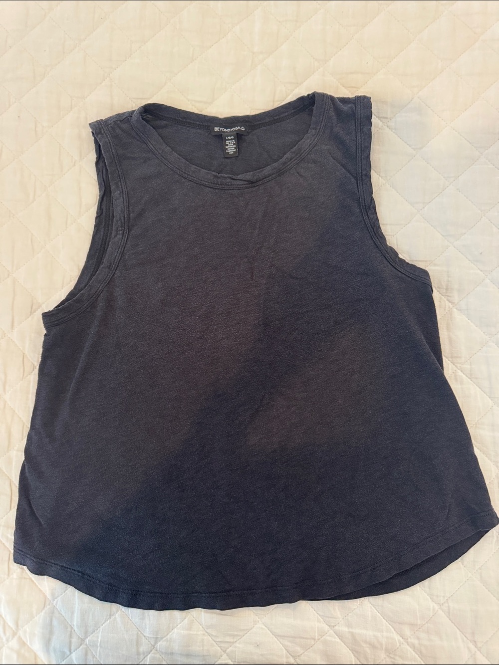 Beyond Yoga Charcoal Black Sleeveless Tank
